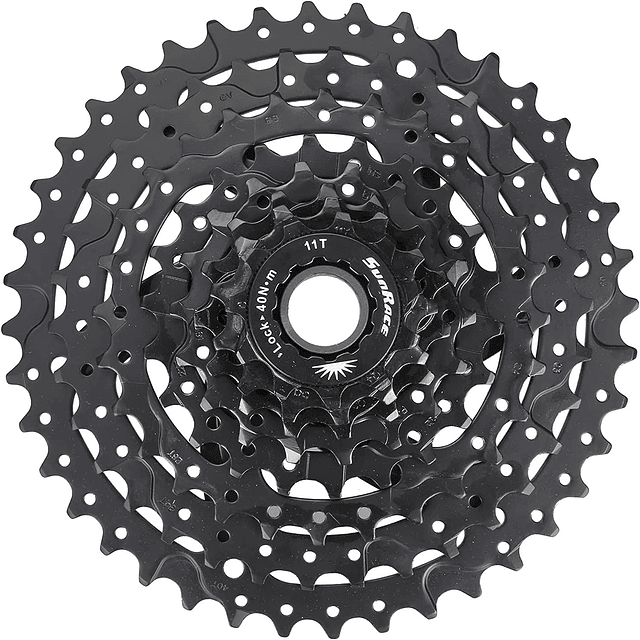 Piñón Cassette SunRace M680 8V 11-40T Negro.