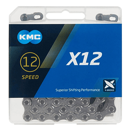 Cadena KMC X12 12V Silver/Silver 126L