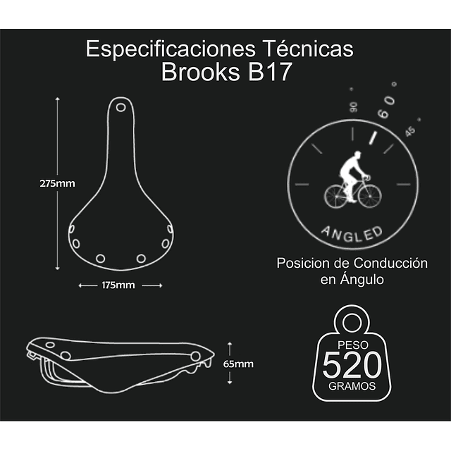 Sillín Brooks B17 Black