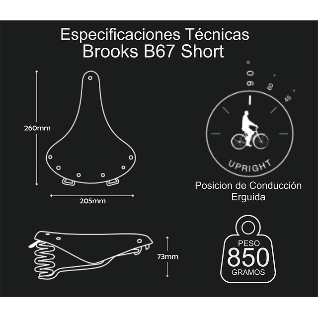 Sillín Brooks B67 Short
