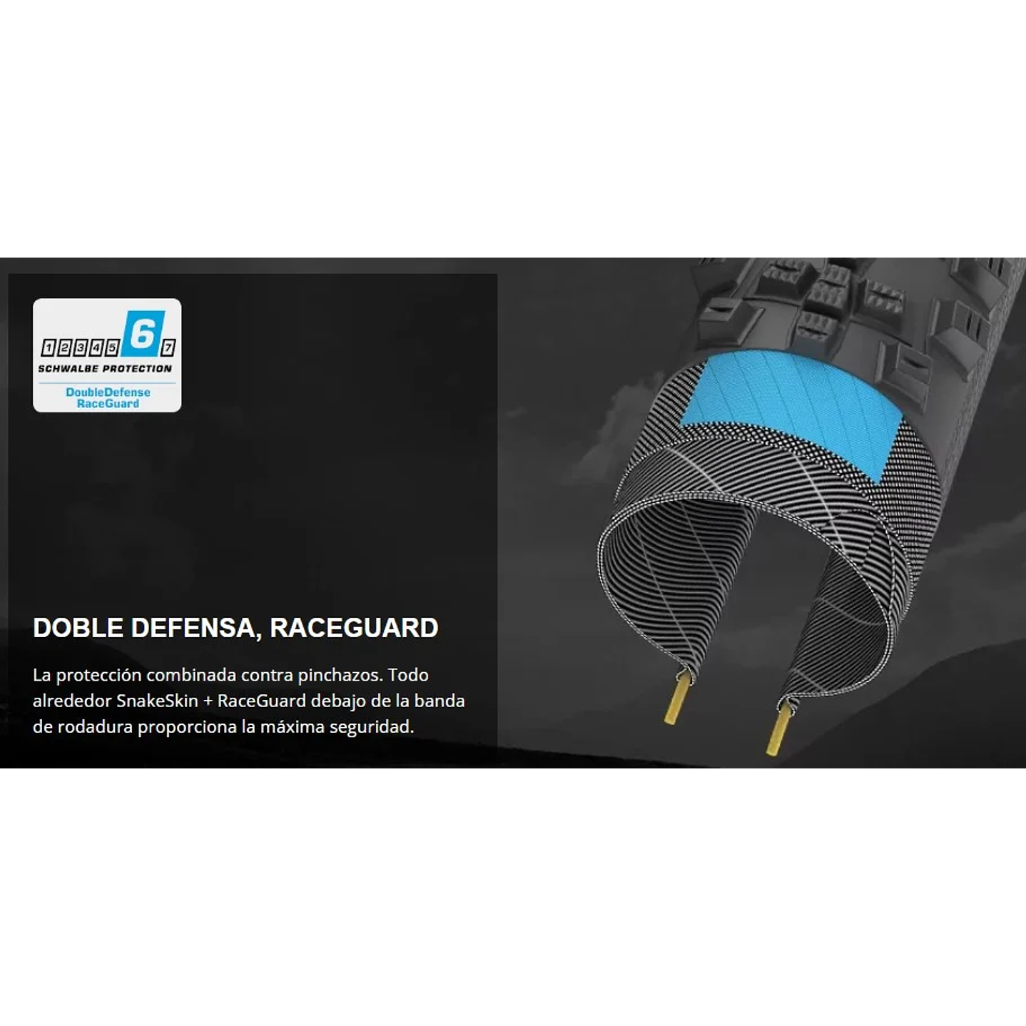 Neumático Schwalbe G-One Overland S/Ground ADDIX Speedgrip Bronze Skin 650x45B  2