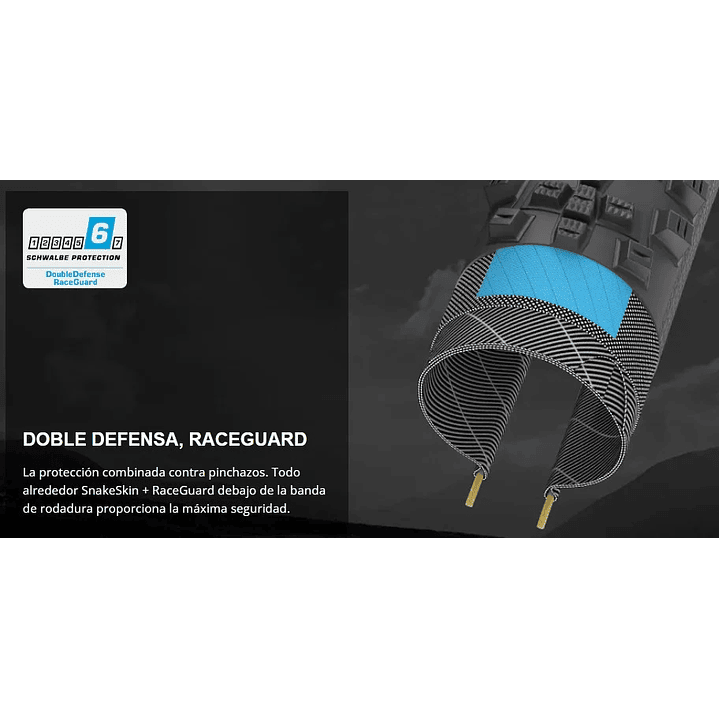 Neumático Schwalbe G-One Overland S/Ground ADDIX Speedgrip Bronze Skin 650x45B  2