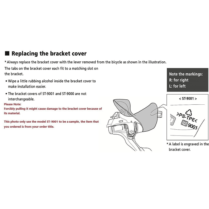 Gomas Cubre Manetas Shimano Sora ST-R3000 / Claris R2000 4