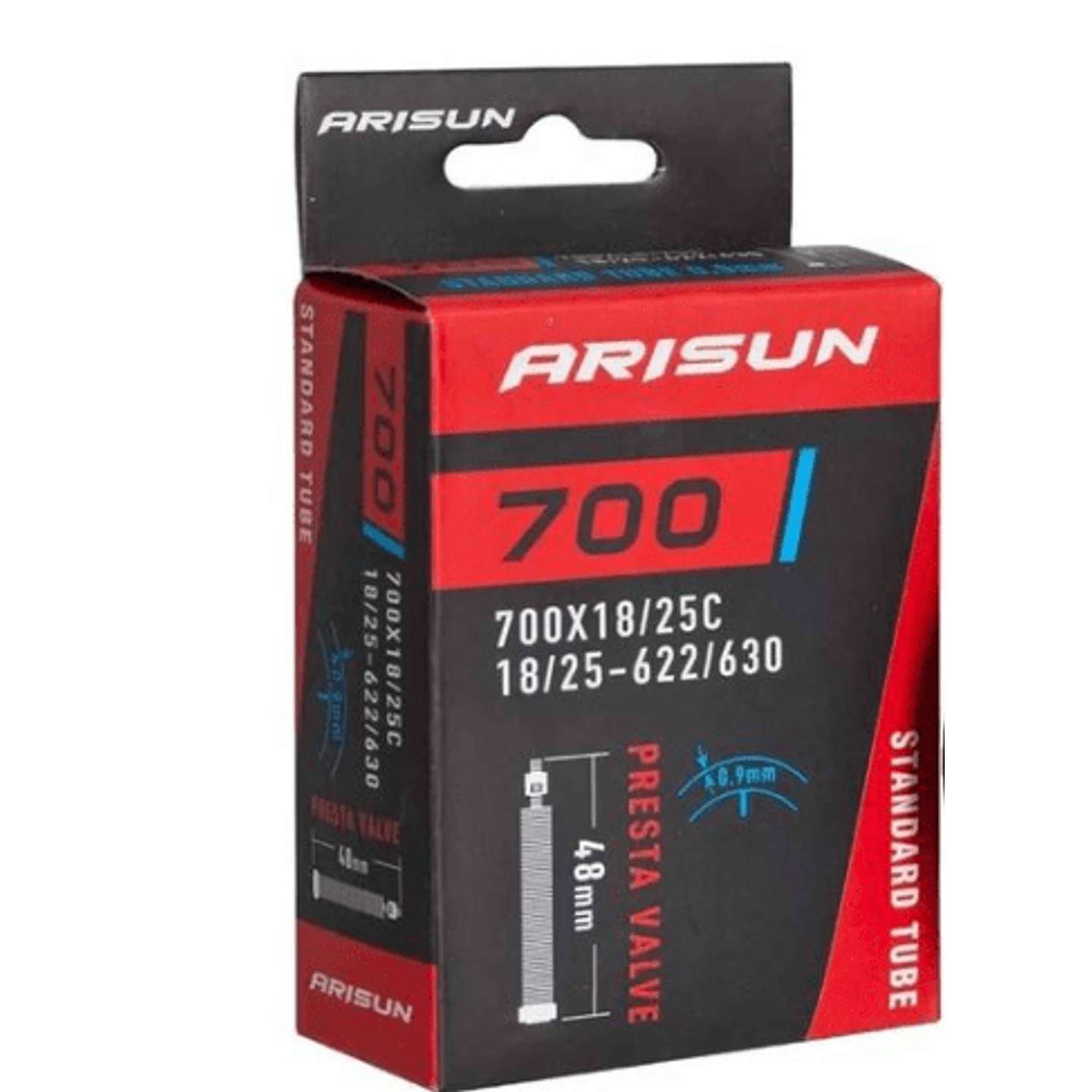 Cámara Arisun 700X18/25C Válvula Francesa 48mm. 1