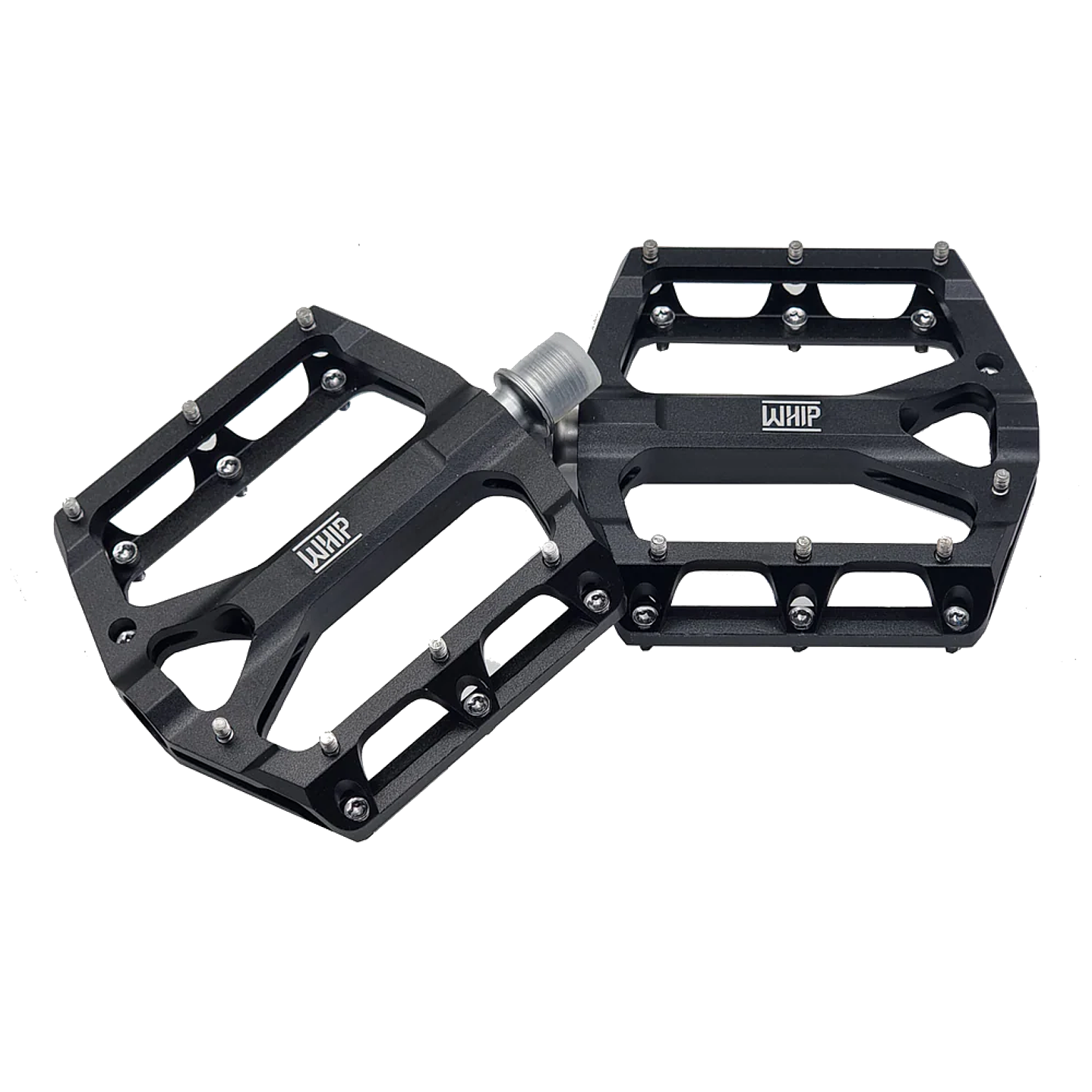 Pedales Whip 198 Aluminio CNC Eje Cr-Mo con Rodamientos Sellados 1