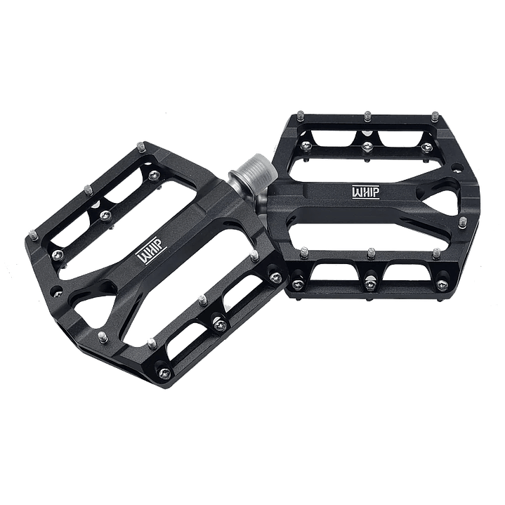 Pedales Whip 198 Aluminio CNC Eje Cr-Mo con Rodamientos Sellados 1