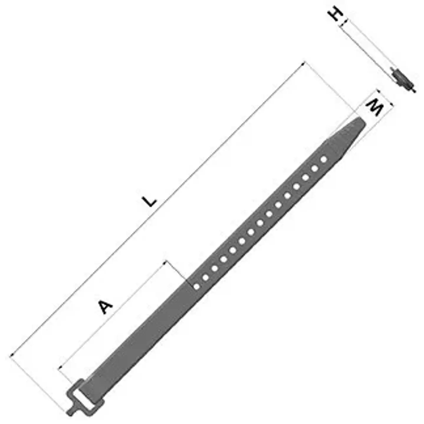 Multistrap Choike 25cm con Gancho 6