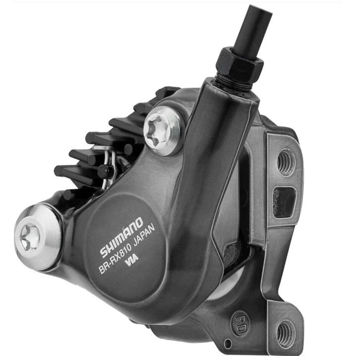 Cáliper Shimano GRX BR-RX810 Flat Mount con pastillas Ice Tech  3