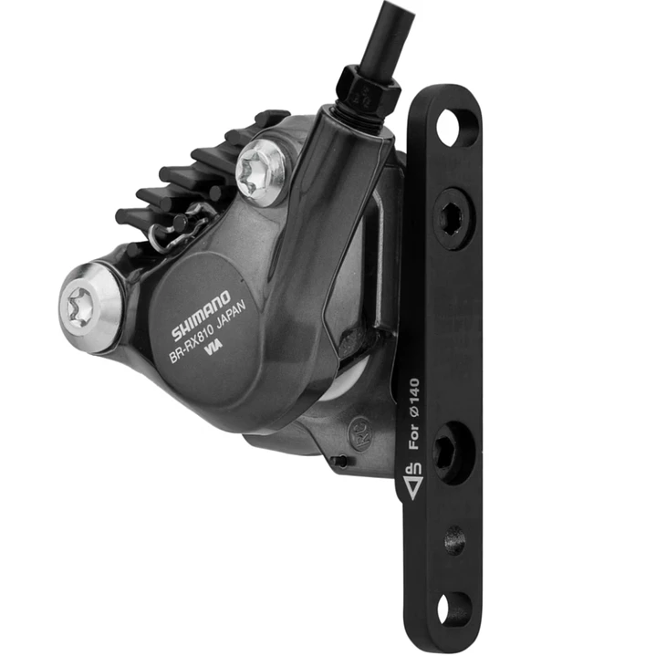 Cáliper Shimano GRX BR-RX810 Flat Mount con pastillas Ice Tech  5