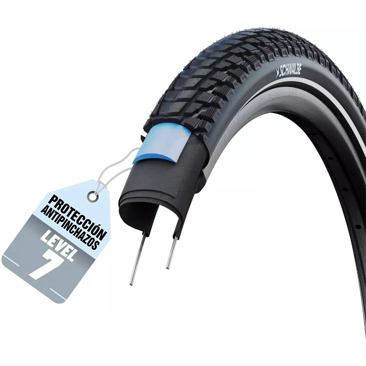 Neumático Schwalbe Marathon Plus Tour SmartGuard ADDIX Green 26x2.0