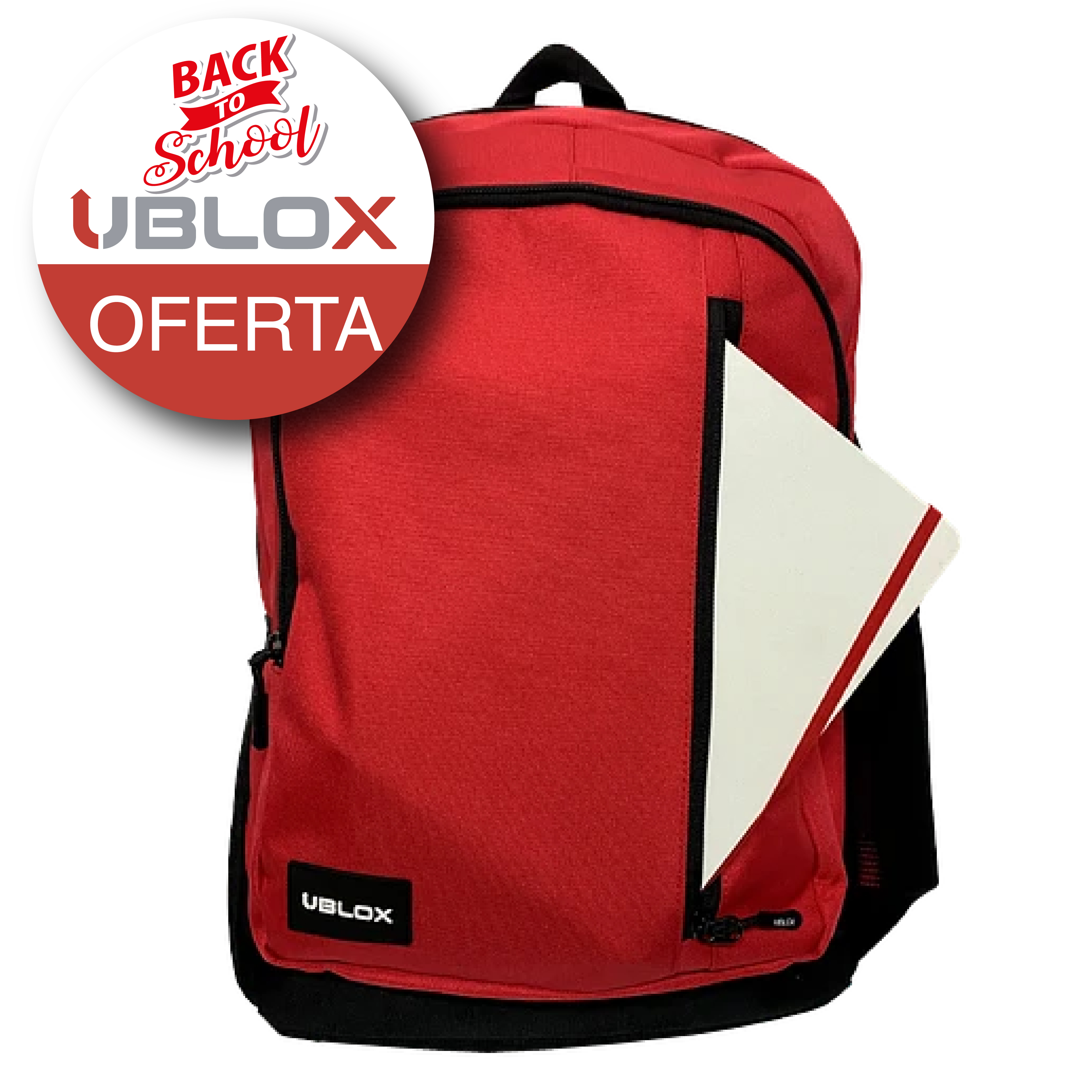 Mochila para Notebook 15.6" UBLOX Ventura Roja