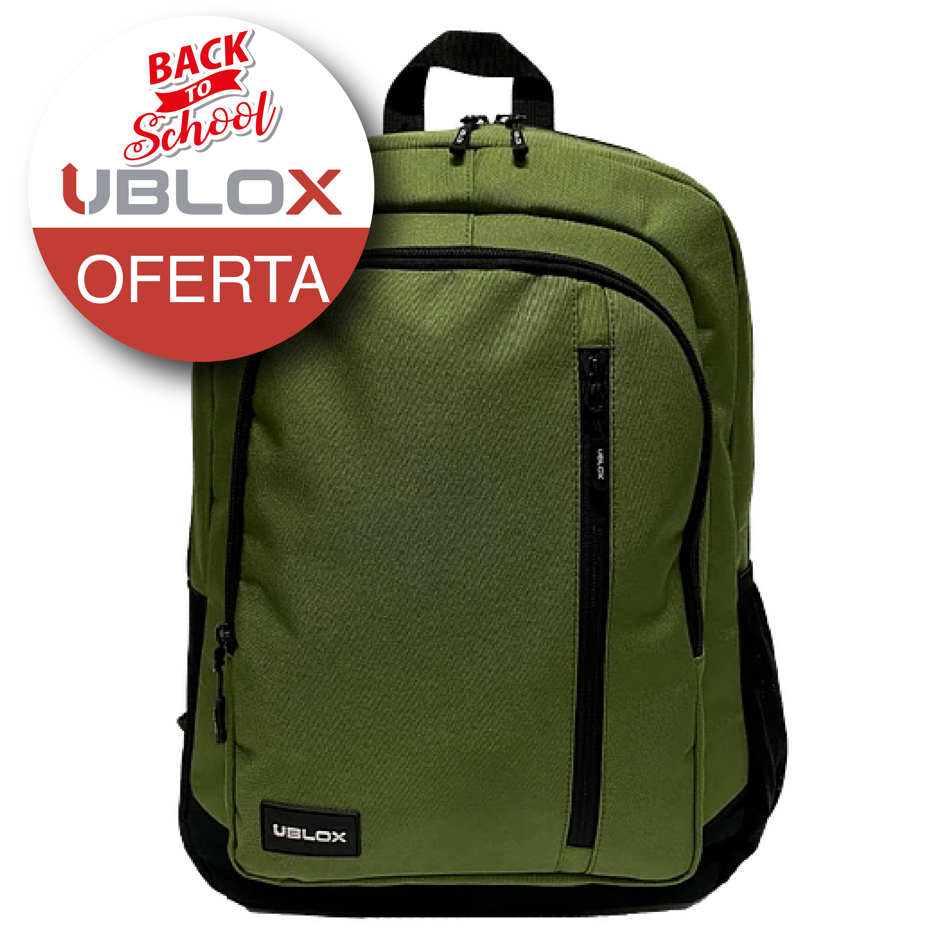 Mochila para Notebook 15.6" UBLOX Ventura Verde Oliva