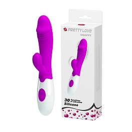 Vibrador con estimulador Snappy