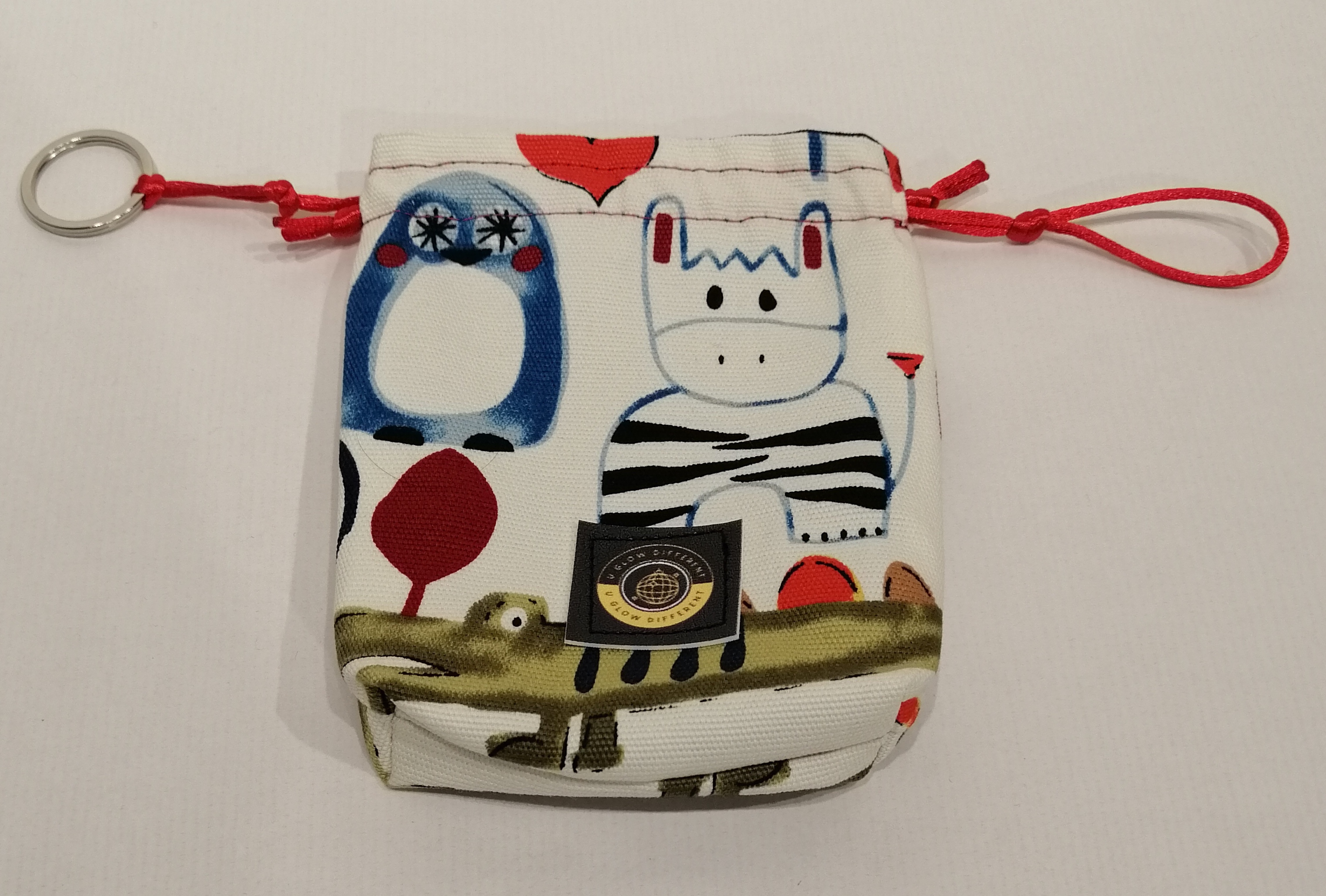 Bolsa Porta-Chaves Zebra Pinguim e Corcodilo | UGlowDifferent - Acessórios  exclusivos e artesanais feitos 100% á mão.