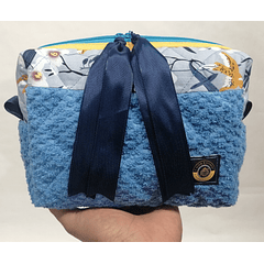 Bolsa de Viagem Azul Primavera em Tecido Turco