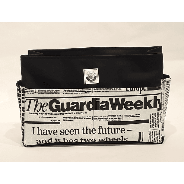 Organizador de Mala Reversível Tecido Noticias 2