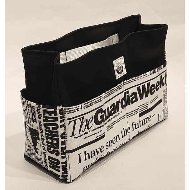 Organizador de Mala Reversível Tecido Noticias 3