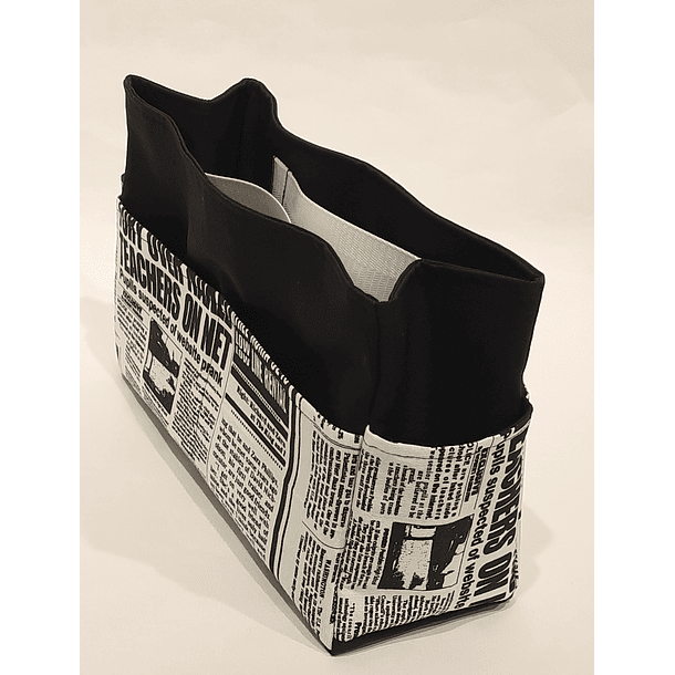 Organizador de Mala Reversível Tecido Noticias 4