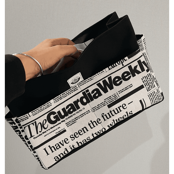 Organizador de Mala Reversível Tecido Noticias 1