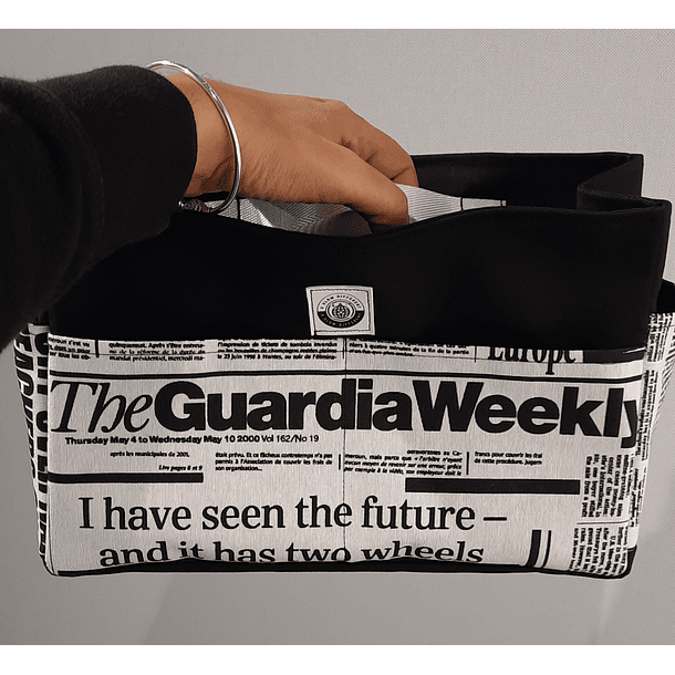 Organizador de Mala Reversível Tecido Noticias 9