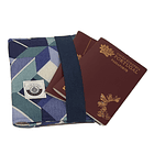 Capa para Dois Passaportes Azul 1