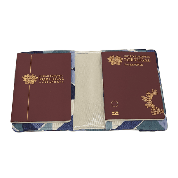 Capa para Dois Passaportes Azul 5