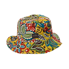Chapéu Reversível  - Padrão Flores