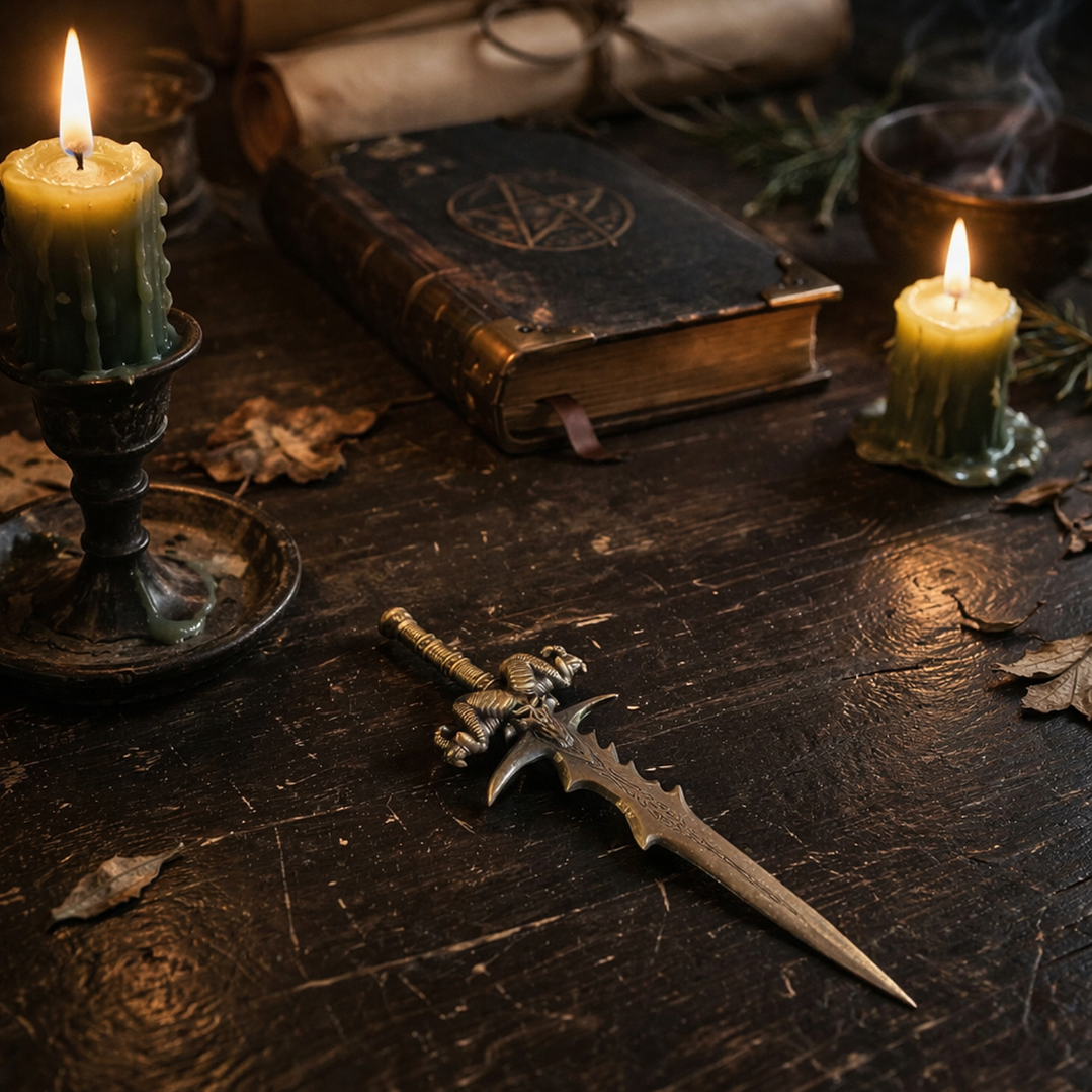 Daga de bronce Athame 1