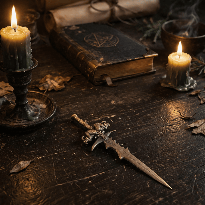 Daga de bronce Athame 1