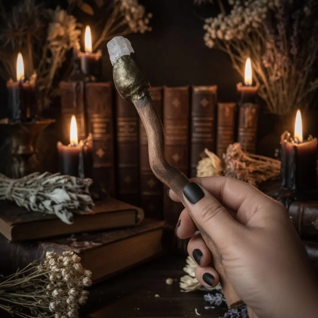 Varita cuarzo blanco 2