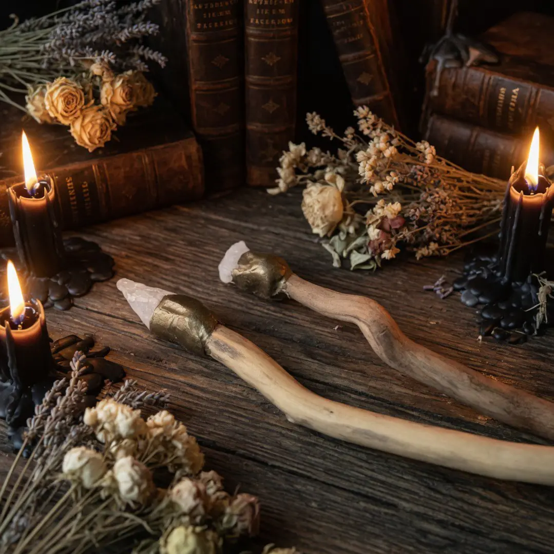 Varita cuarzo blanco 3