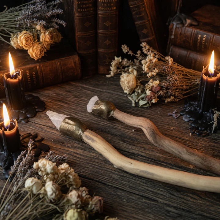 Varita cuarzo blanco 3