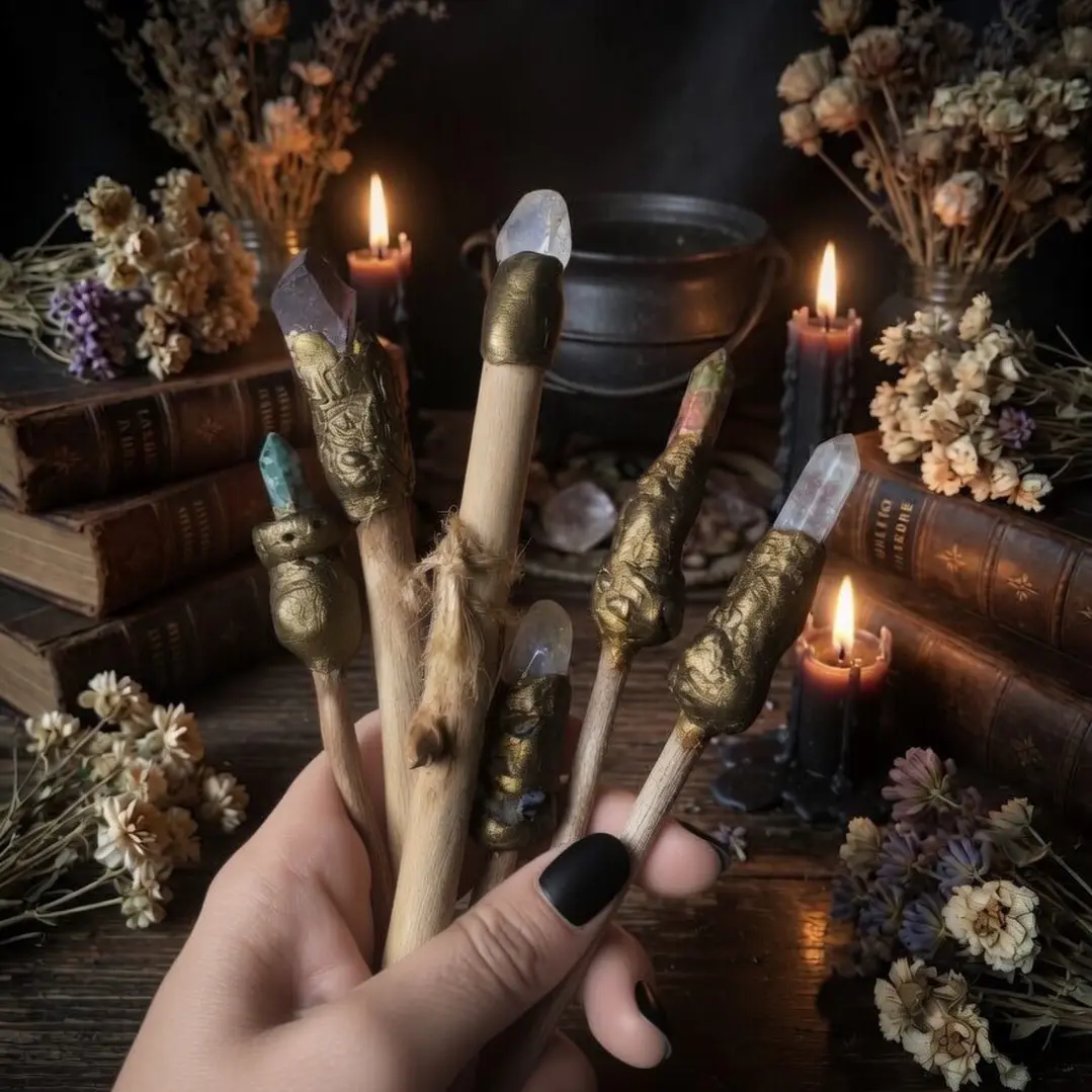 Varita cuarzo blanco 1