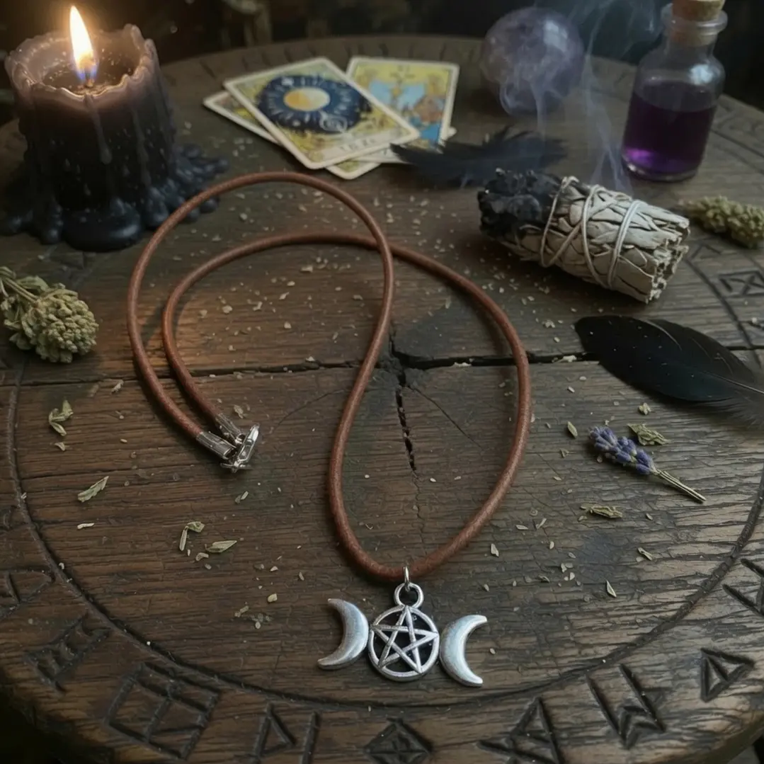 Collar triple luna  1