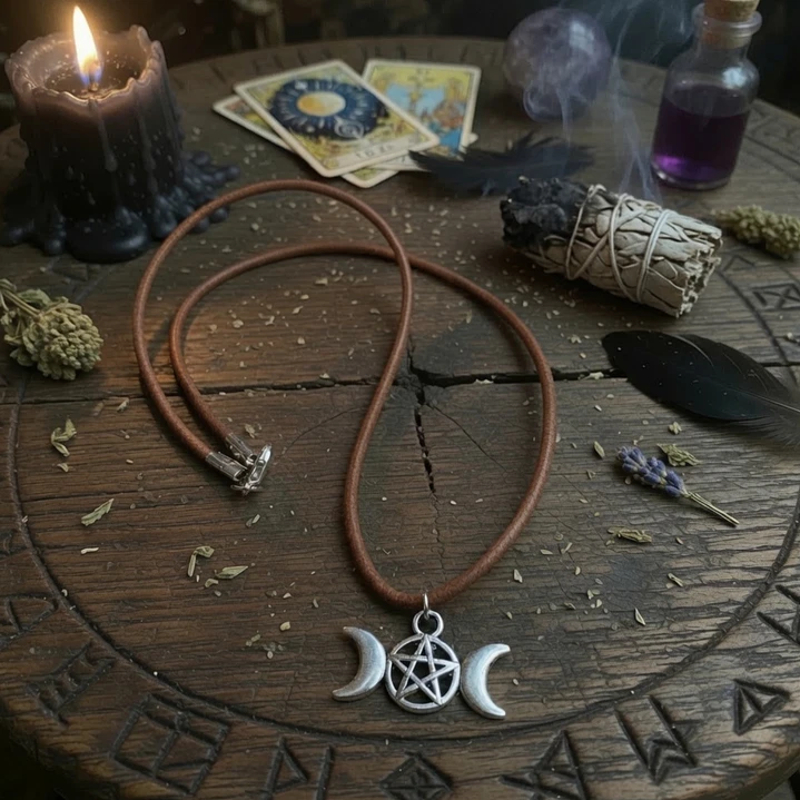 Collar triple luna  1