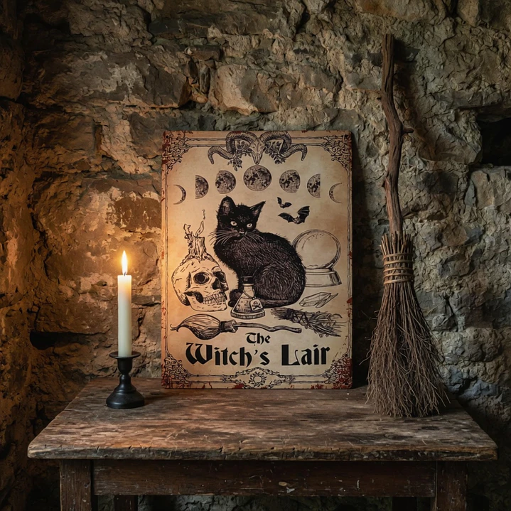 Cuadro gato negro The Witch’s Lair 2
