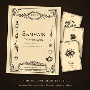 Samhain The Witch’s Night · Grimorio digital interactivo