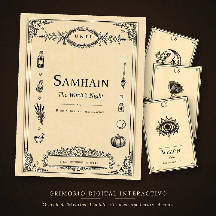 Samhain The Witch’s Night · Grimorio digital interactivo 1