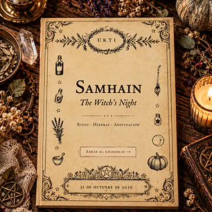 Samhain The Witch’s Night · Grimorio digital interactivo