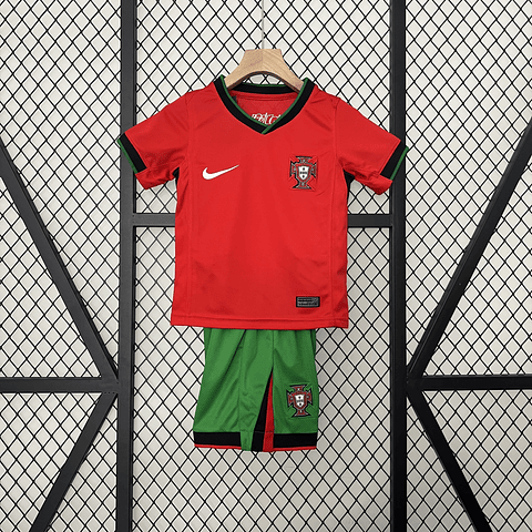 Portugal Equipamento Principal Euro 2024 Kit-Criança