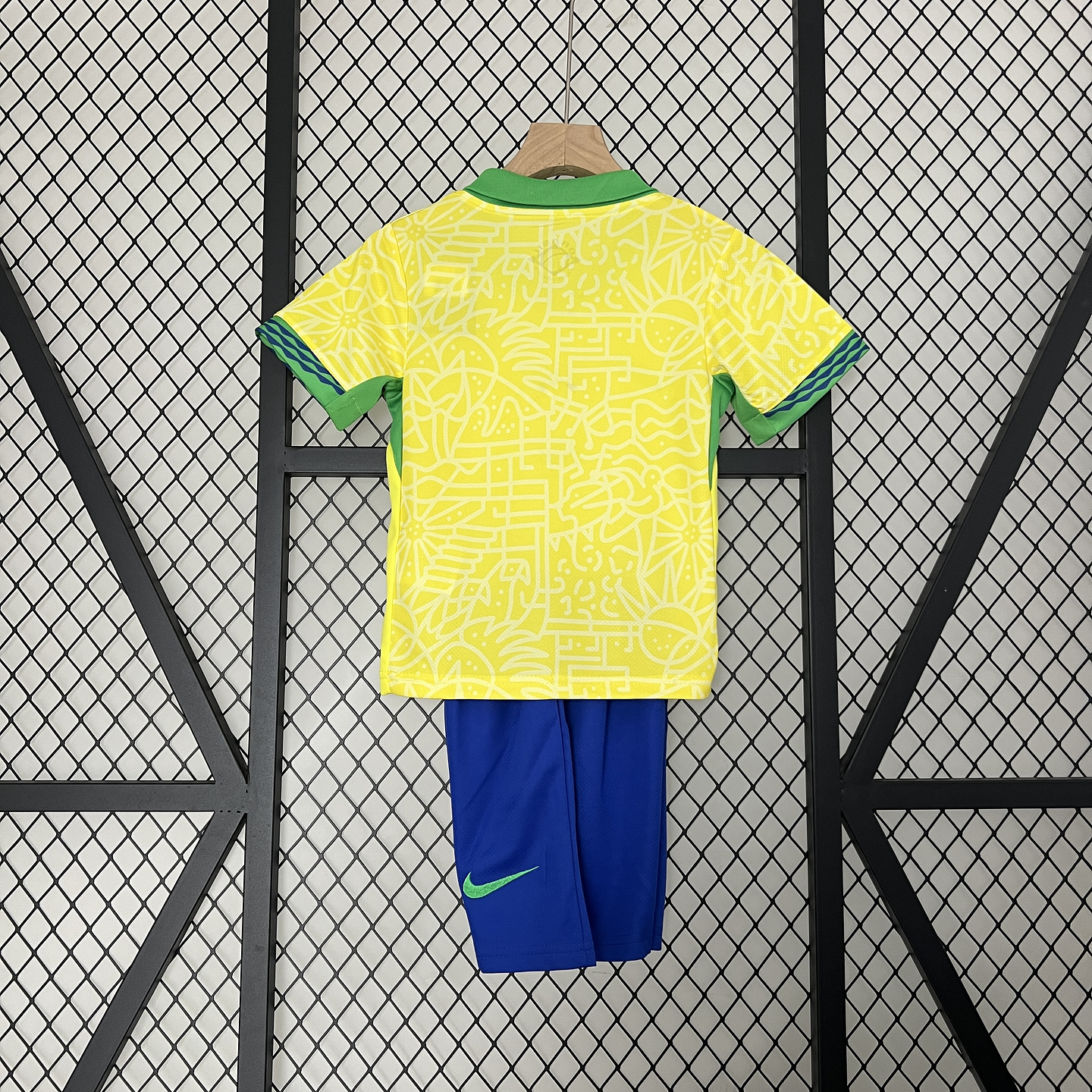 Brasil Camisola Principal 2024 Kit Criança 2