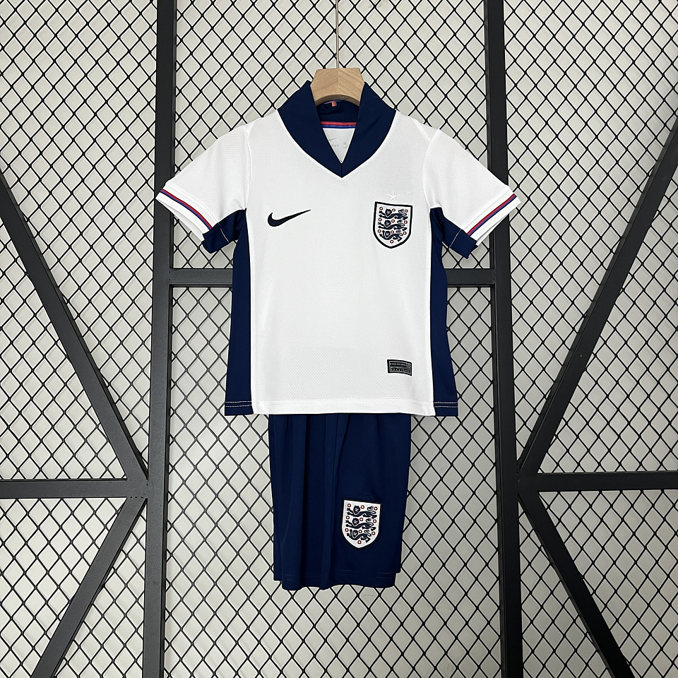 Inglaterra Equipamento Principal Euro 2024 Kit Criança 1