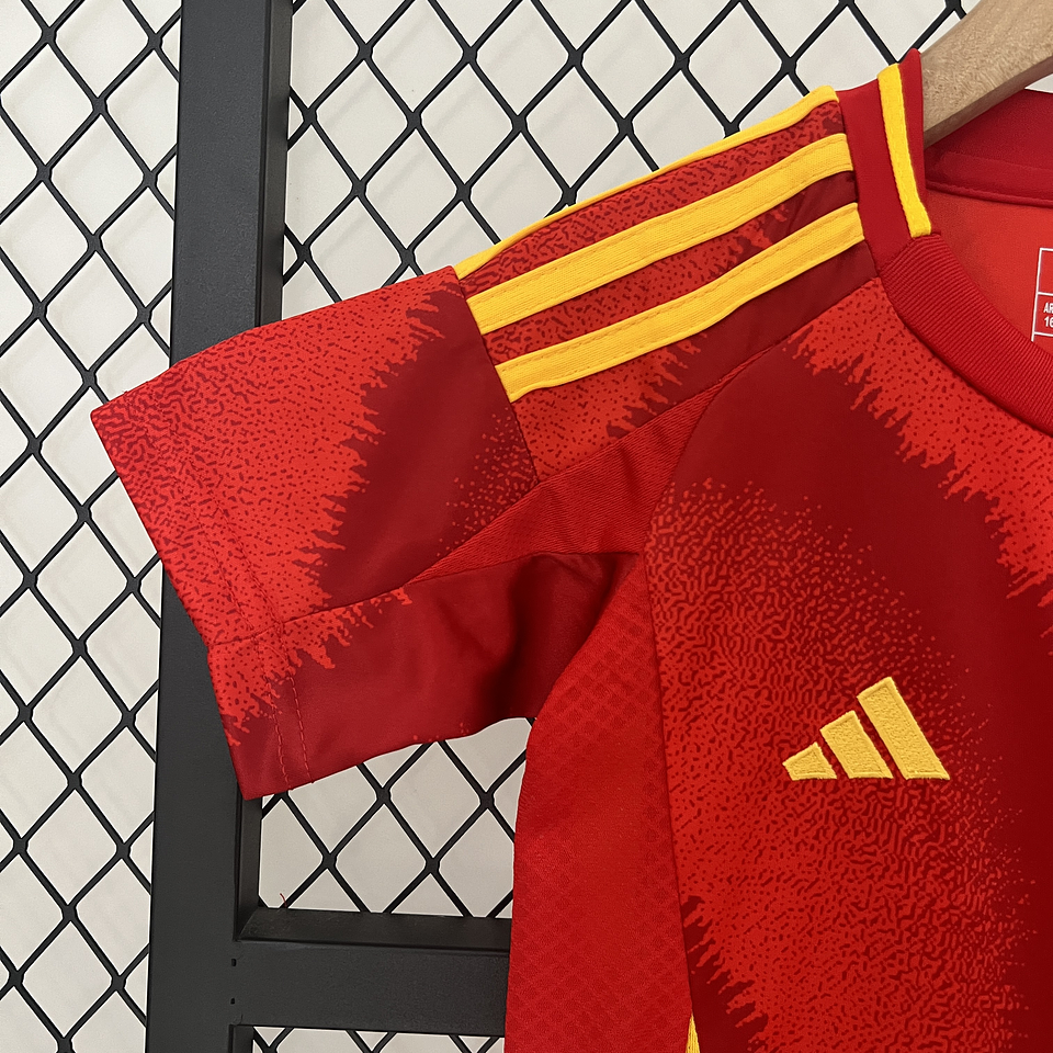 Espanha Equipamento Principal Euro 2024 Kit Criança 9