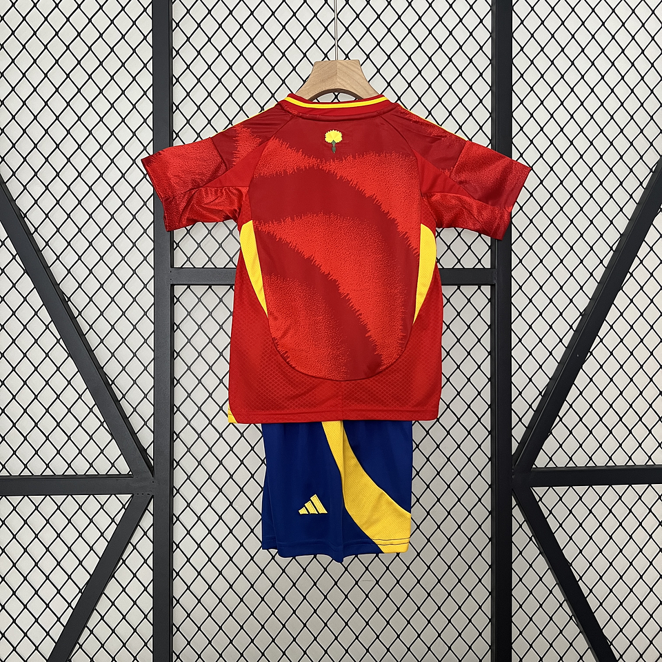 Espanha Equipamento Principal Euro 2024 Kit Criança 2