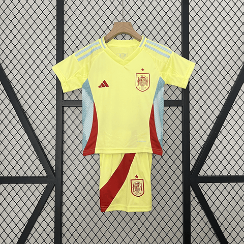 Espanha Equipamento Alternativo Euro 2024 Kit Criança