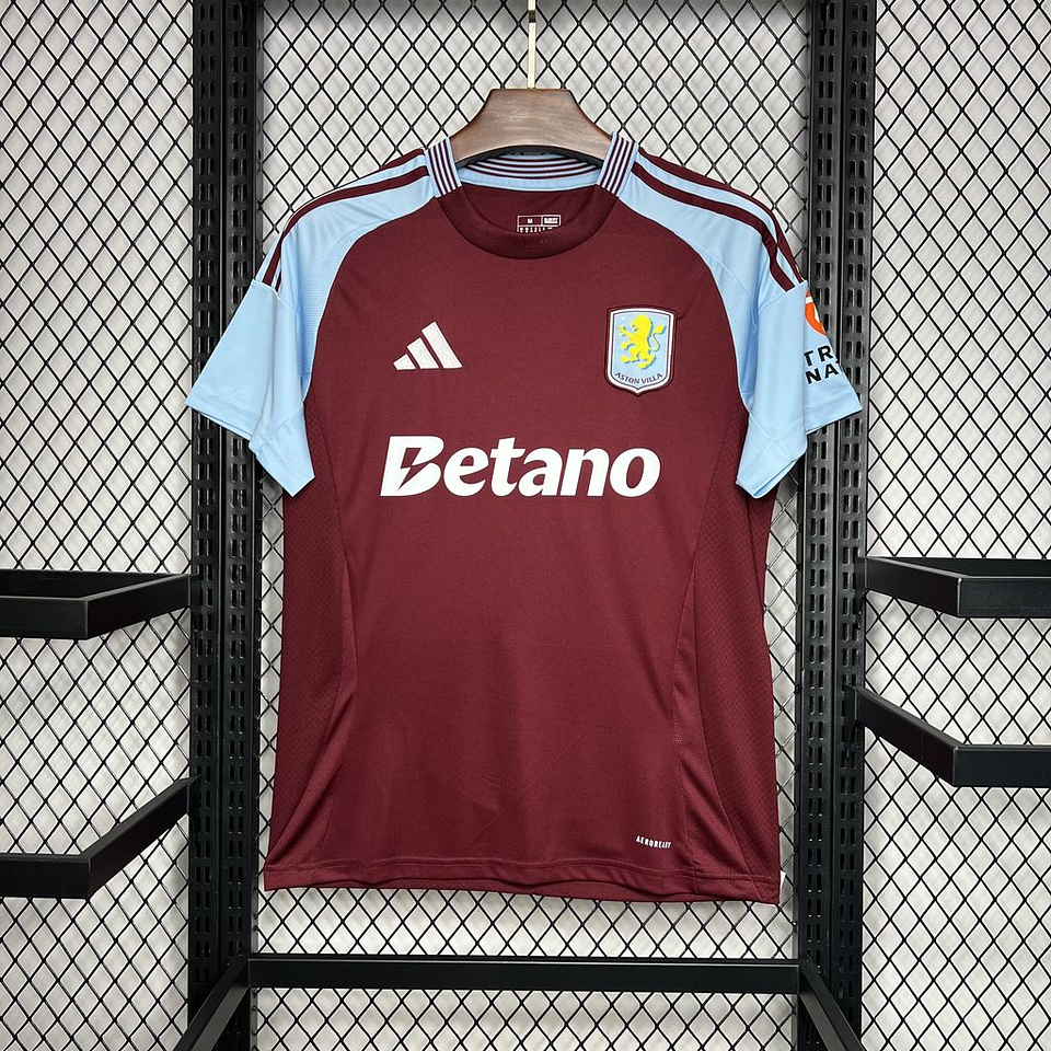 Aston Villa Equipamento Principal 2024/25 8