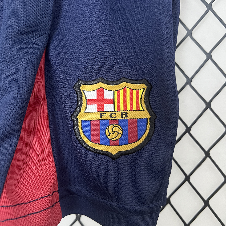 Barcelona Equipamento Principal 2024/25 Kit Criança 6