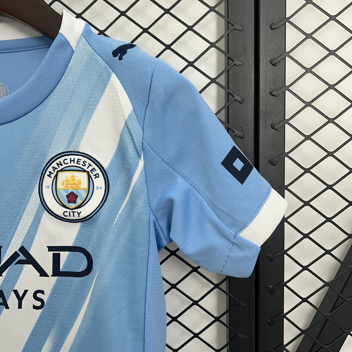Manchester City Equipamento Principal Kit Criança 2025/26 6