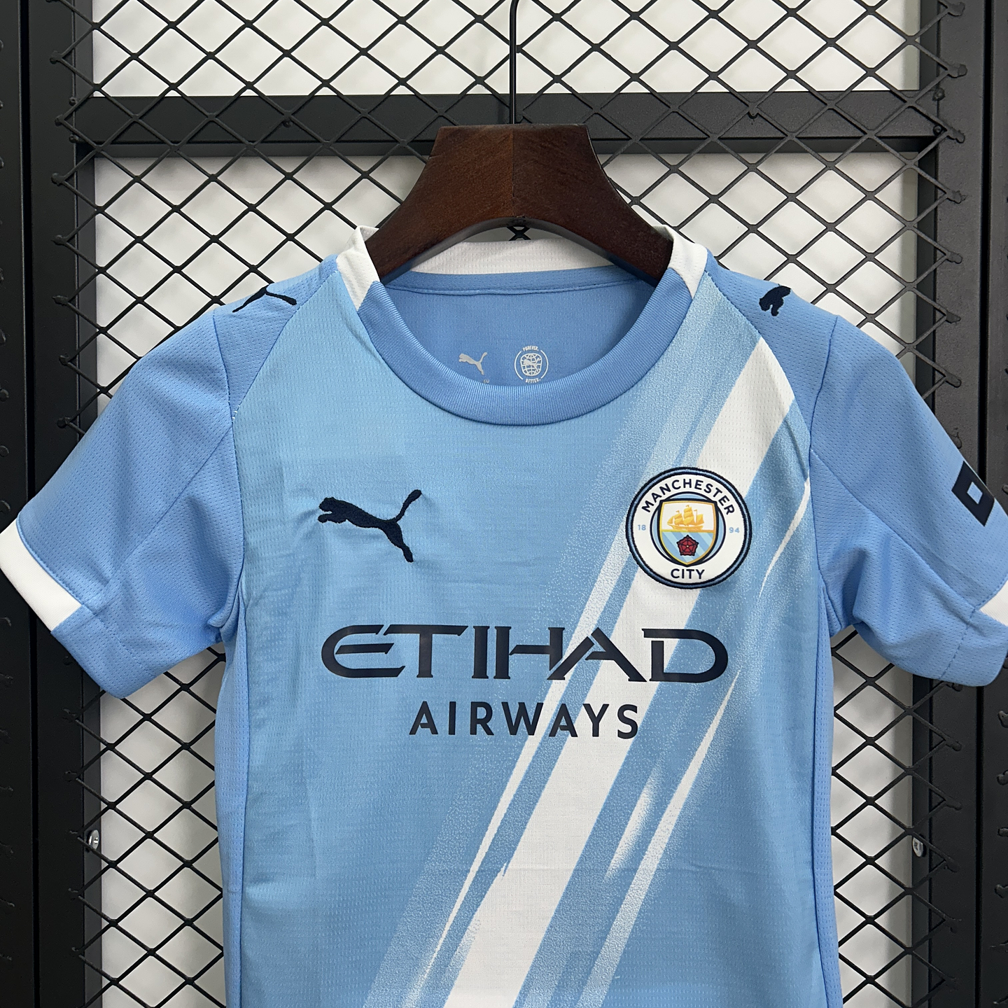 Manchester City Equipamento Principal Kit Criança 2025/26 4