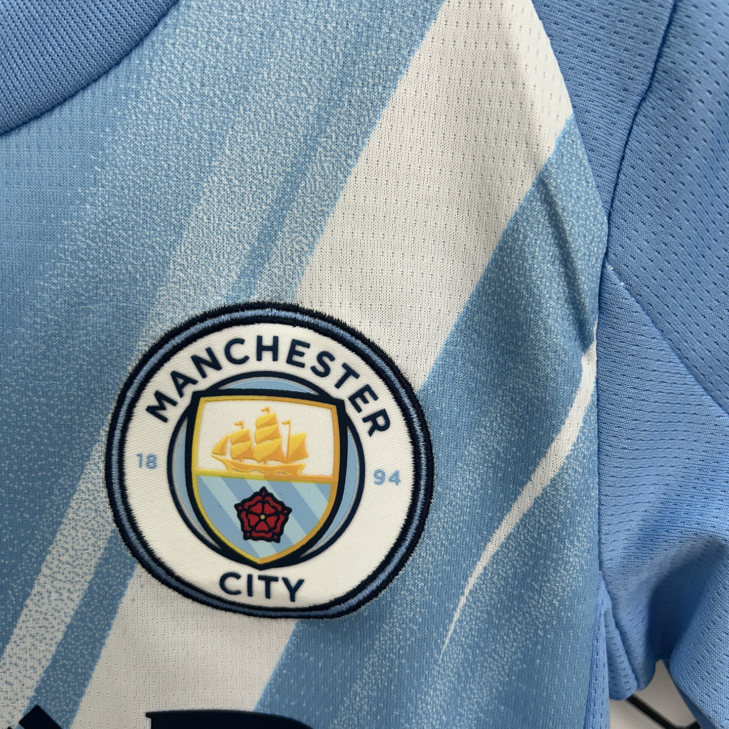 Manchester City Equipamento Principal Kit Criança 2025/26 3